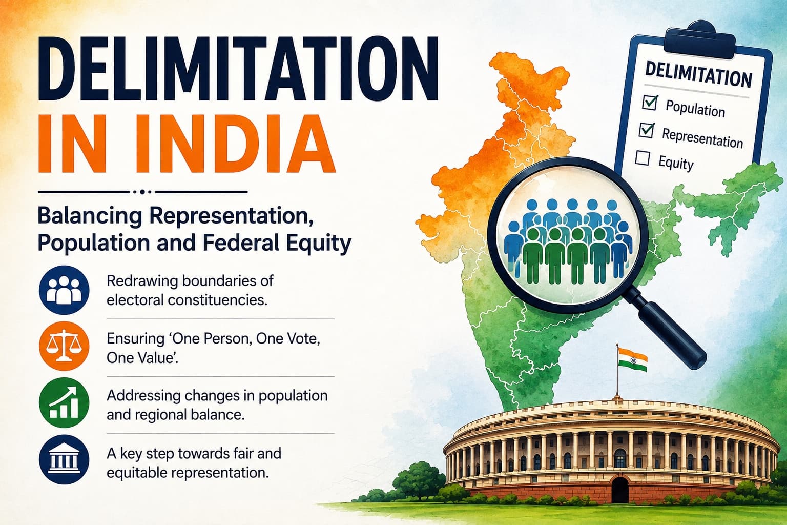 Delimitation in India: History, Constitutional Framework, 2026 Proposal and UPSC Analysis